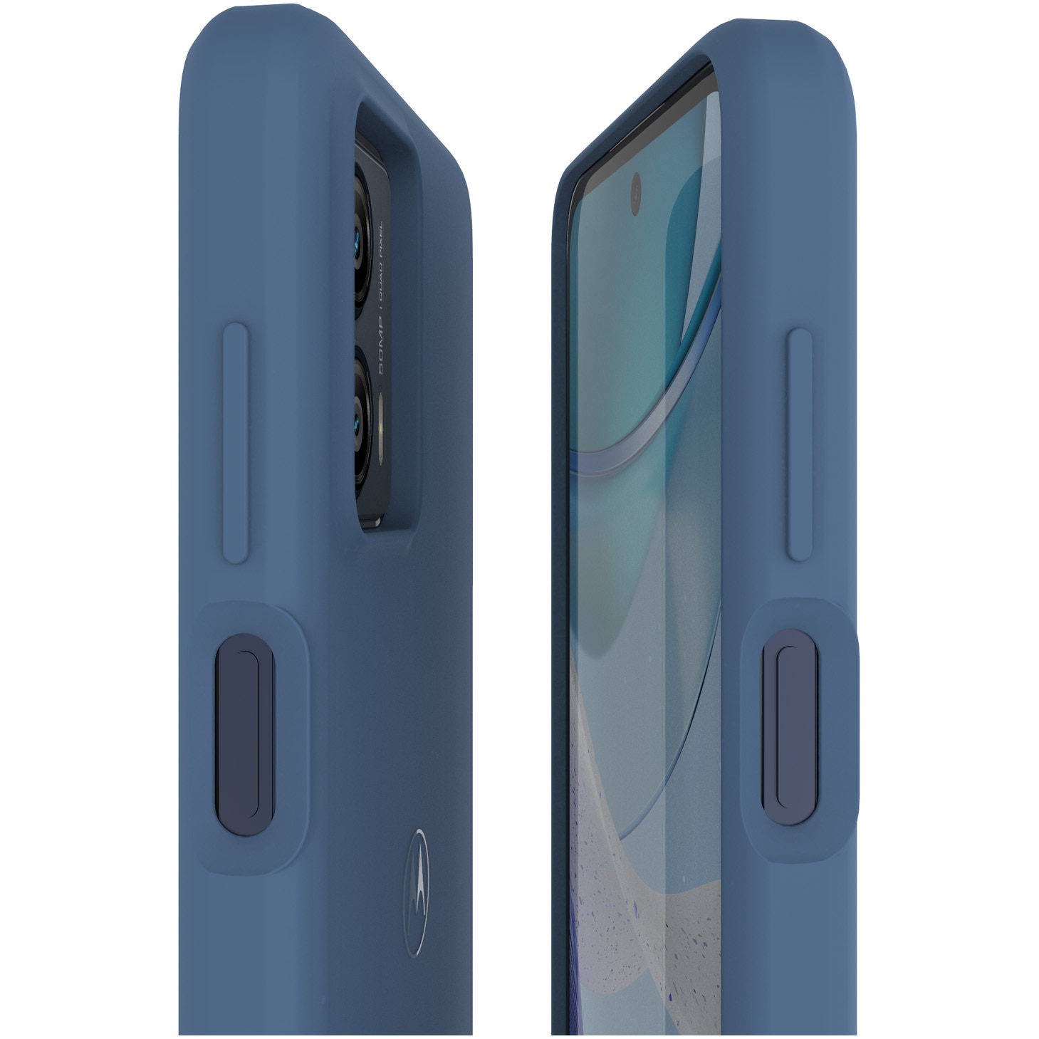 Husa de protectie Motorola Premium Soft Case pentru G53, Duskblue