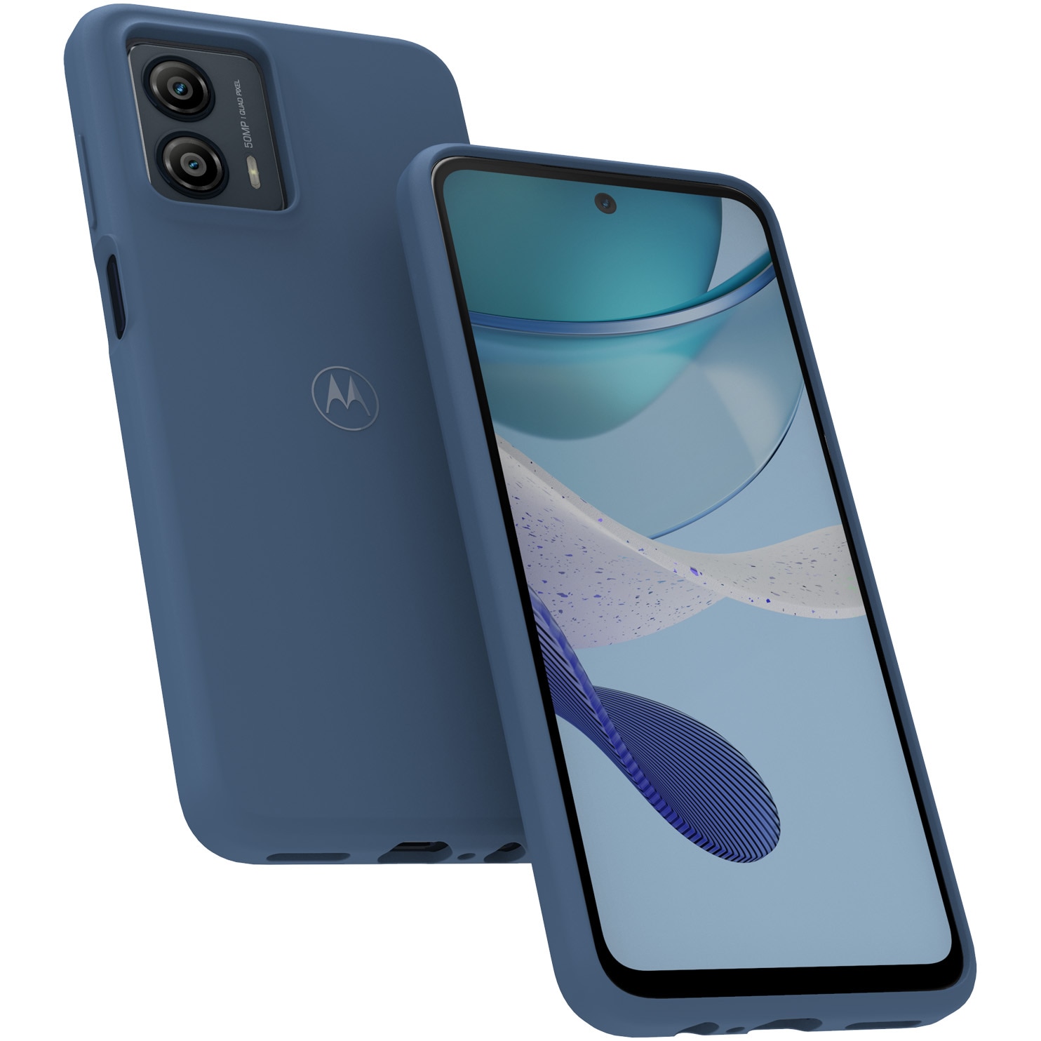 Husa de protectie Motorola Premium Soft Case pentru G53, Duskblue
