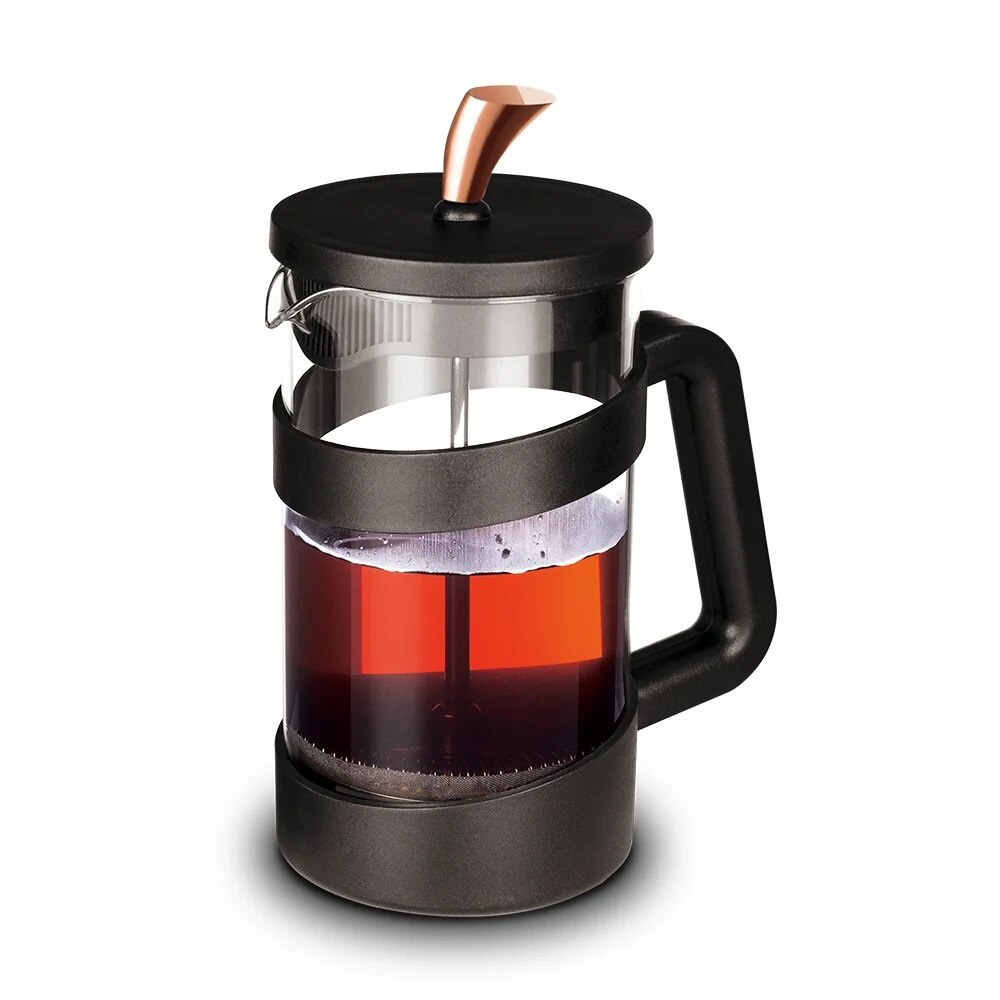 Cafetière à Piston Berlingerhaus 600 Ml - Verre Borosilicate (résiste à 180°C), Acier Inoxydable - Bouche Versée, Design élégant - Facile à Utiliser Et Nettoyer
