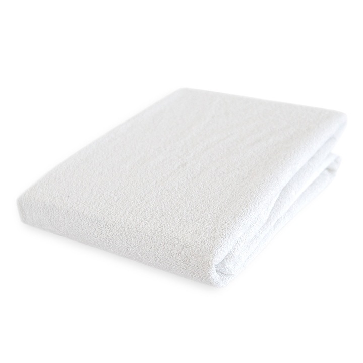 Cearsaf de protectie terry, Damson, Darymex, impermeabil, 200x220, alb