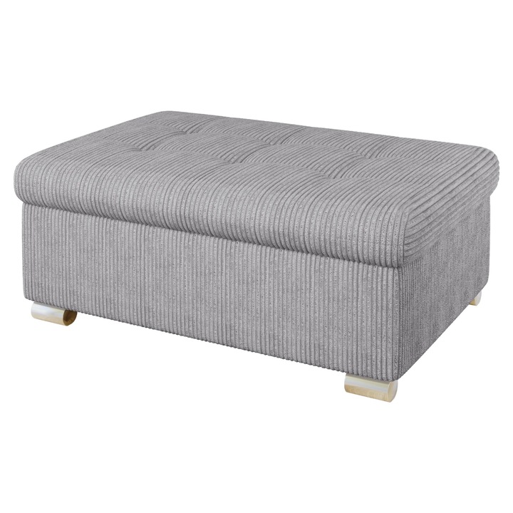 Taburet mare Tony Reiat, MIRJAN24, Gri, 96x70x41 cm