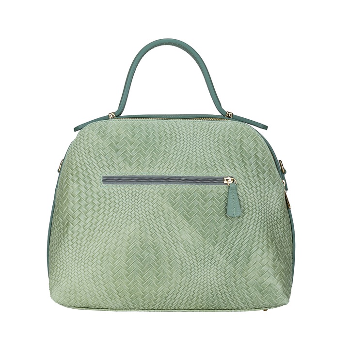 Női kézitáska, bőr, Toro Nero, Leyla, zöld