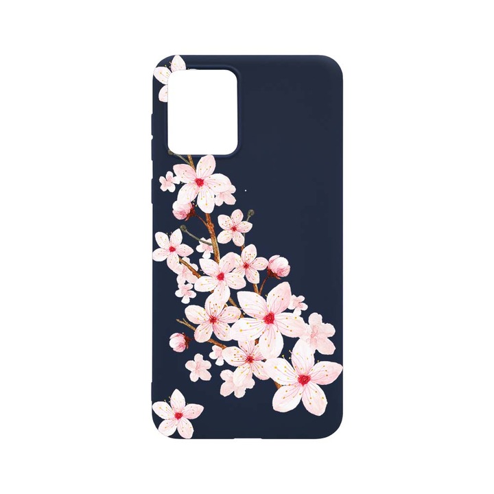Husa BestCase® SLIM SIlicon 0.8MM, Compatibila Cu Motorola Moto E13, Spring Flower, Rezistenta la uzura, AB 62