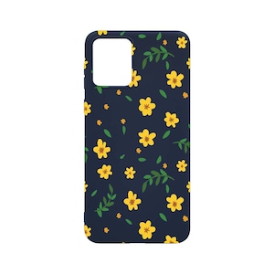 Husa BestCase® SLIM SIlicon 0.8MM, Compatibila Cu Motorola Moto E13, Little yellow flowers, Rezistenta la uzura, AB 696