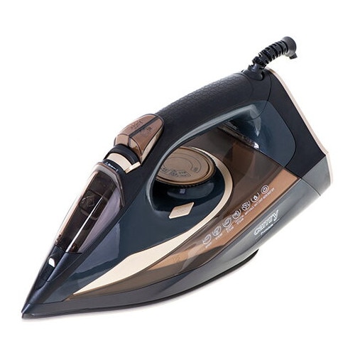 Fier de calcat Camry CR5036, 3400W, sistem anti-calcar, negru-maro, 1,5m