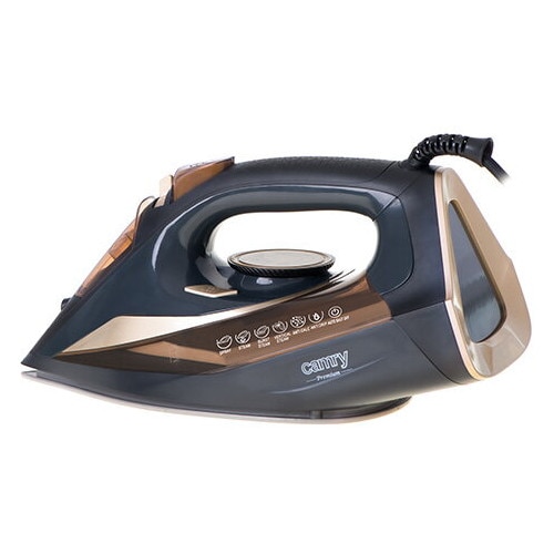 Fier de calcat Camry CR5036, 3400W, sistem anti-calcar, negru-maro, 1,5m