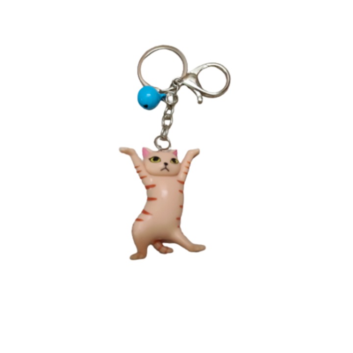 Breloc, PVC, Pisica, Portocaliu