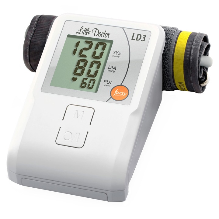 Little Doctor LD 3 Elektronikus felkaros vérnyomásmérő, LCD kijelző, Memória 90 érték, Fehér