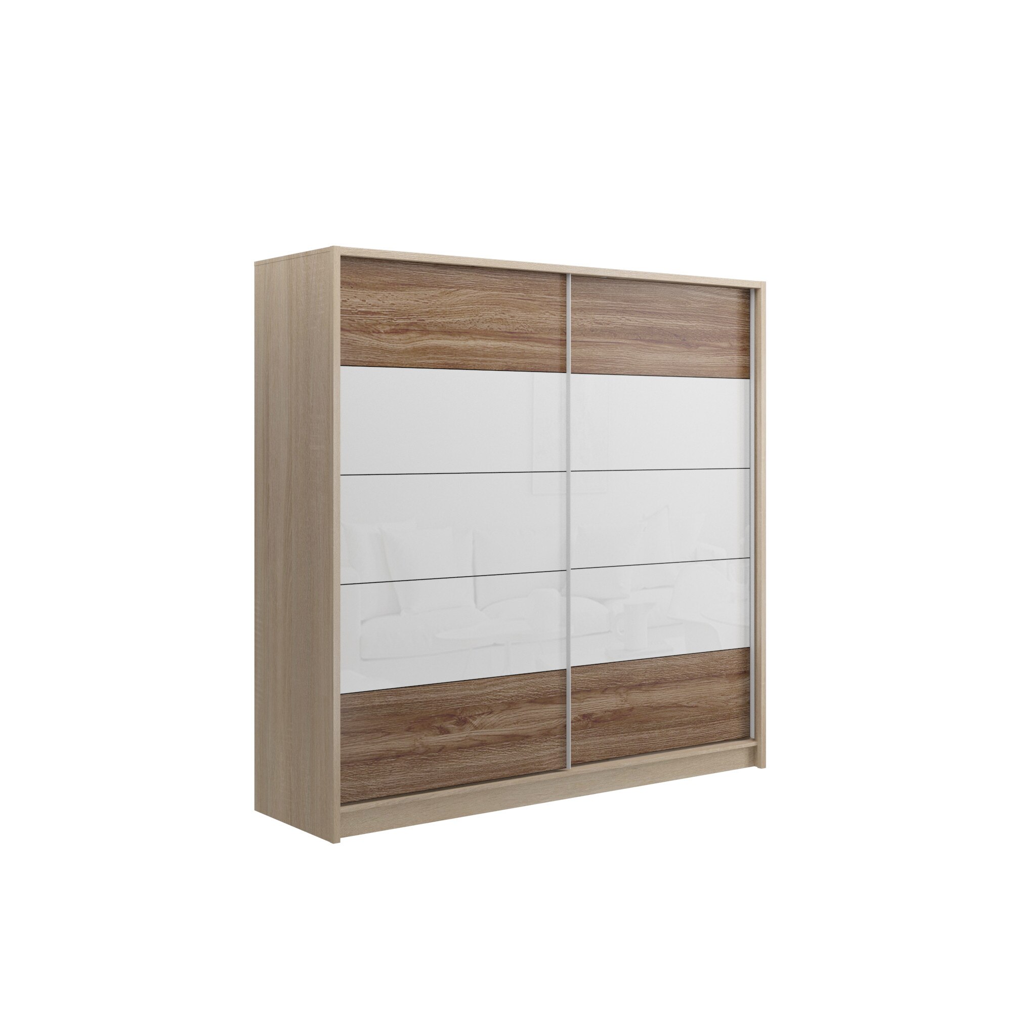 Dresing Galileo 185 D3, 2 Usi, Pal Melaminat 16 mm + Cant ABS 0.6 mm, Culoare Carcasa Sonoma