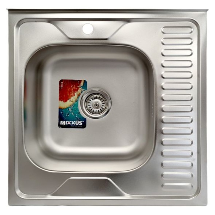 Chiuveta de bucatarie din inox, 60 x 60 cm, 0.8mm