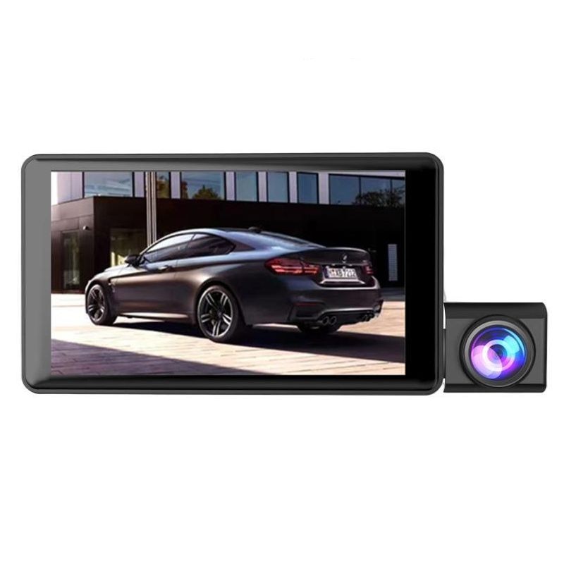 Camera auto tripla DVR, Full HD, inregistrare automata, 4” eMAG.ro