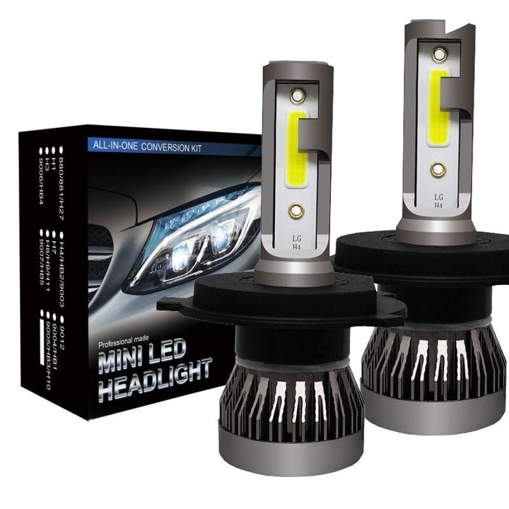 Set 2 becuri auto LED H11, 11000 lumeni, 110W per set, 6000K