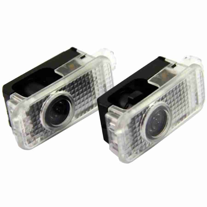 Set de 2 Lampi Led Logo Xentech Light Portiere / usi VW Touareg 2004-2010