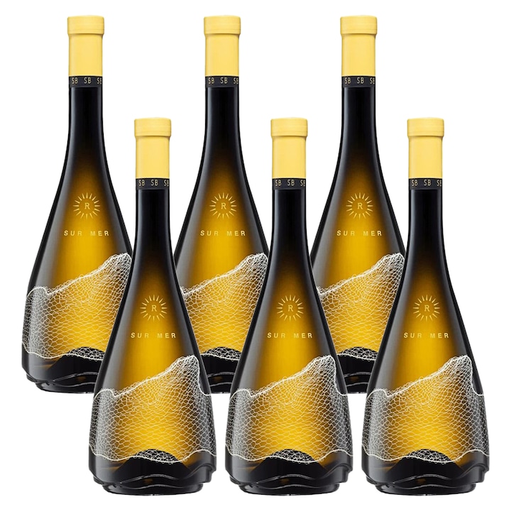 Set 6 x Vin Sur Mer Rasova Chardonnay Alb Sec 0.75 l