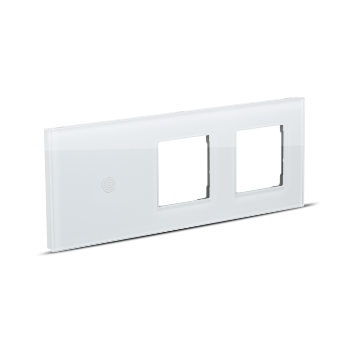 Rama 3 Posturi Pulsar Touch 2P+1T Alb Sticla