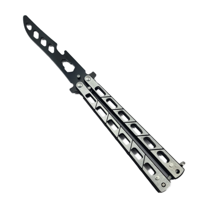 Cutit Fluture Pentru Antrenament, Desfacator Sticle, Chei Reglabile, Otel, Model Gauri, 23 cm, Argintiu, Dalimag