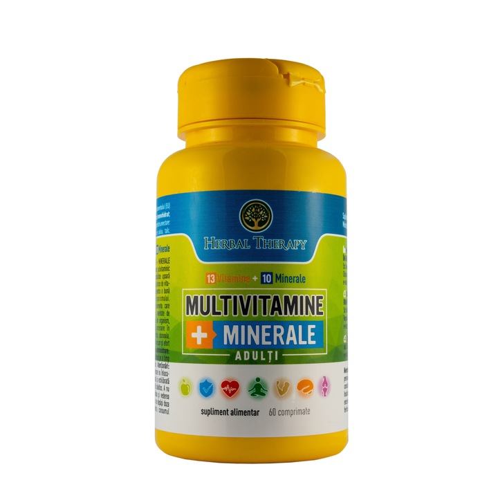 Multivitamin + Ásványi anyagok Felnőtteknek, 60 tabletta, Gyógynövényterápia