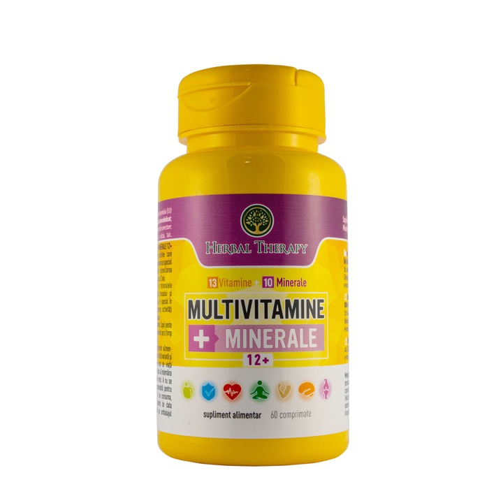 Multivitamin + Ásványi anyagok 12 +, 60 tabletta, Gyógynövényterápia