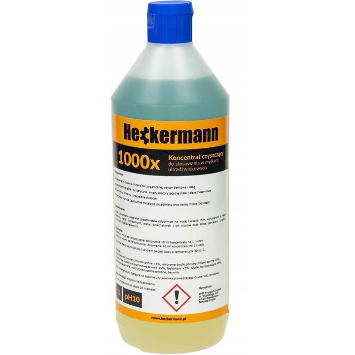 Lichid pentru curatarea cu ultrasunete, Heckermann, 1 L