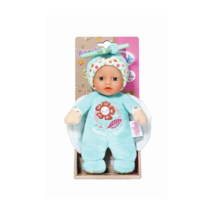 BABY Born - Bebelus Ingeras 18 Cm Cu Hainute Roz Sau Albastre - 12 x 21.5 x 7.6 cm (lungime x inaltime x latime), Fete, 0 luni +