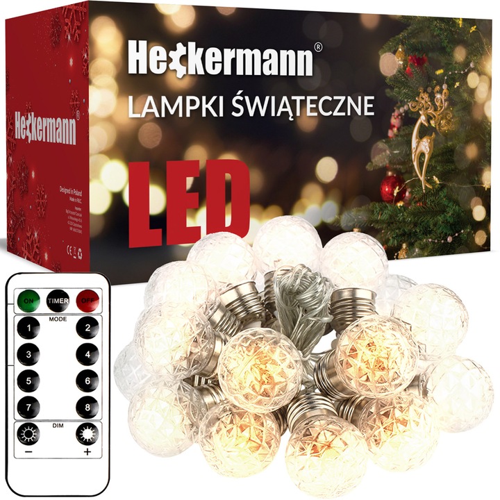 Lumini LED de Craciun USB Heckermann 20L 6m