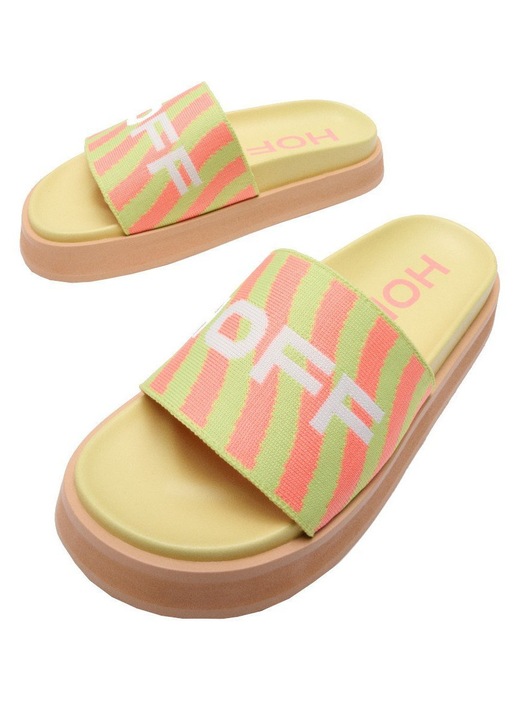 Papuci dama, Hoff, Cauciuc, Verde/Roz, 37 EU