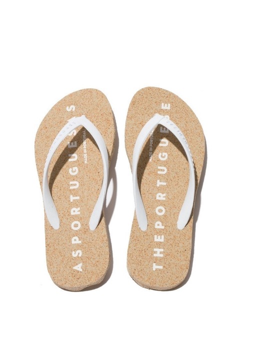 Papuci dama, Asportuguesas, Piele naturala, Alb, 36 EU