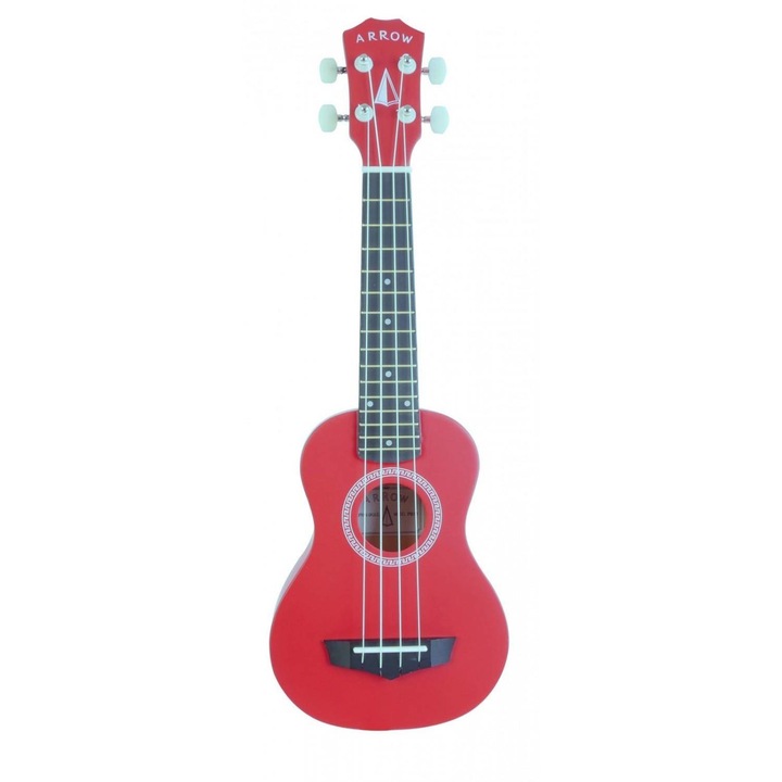 Ukulele soprano cu carcasa, Arrow, Red