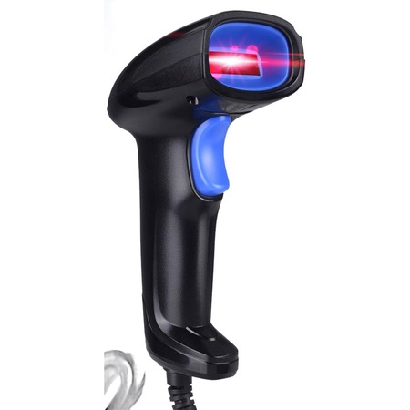 Cititor scaner de coduri de bare, Heckermann, Negru