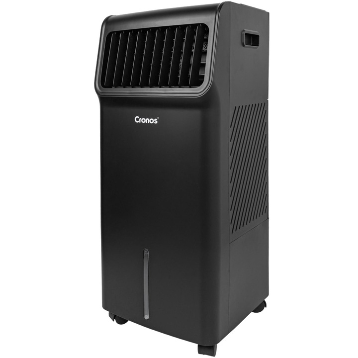 Racitor de aer portabil Cronos, ICY RFS-30R, 85W, 18L, 1200 m³/h, Telecomanda, Functie de purificare a aerului, Negru