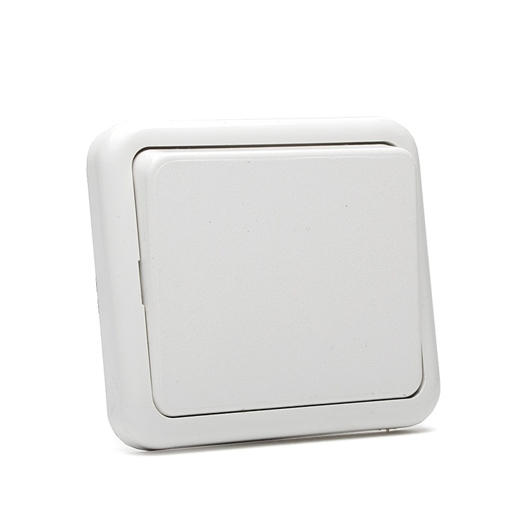 Kapcsoló, Deviátor, Prista NK, sx.6, 10A, 250V, Rejtett beépítés, Fehér, Naiden Kirov