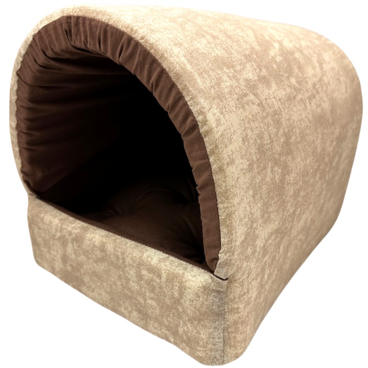 Casa pentru caini/pisici, 36x35x32cm, S, Bej/Maro