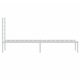 Cadru de pat metalic fara saltea vidaXL, cu tablie, alb, 75x190 cm 11.15 kg 352358