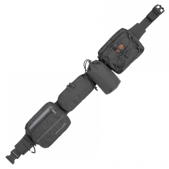 Centura tactica neagra Pentagon Alissos, negru