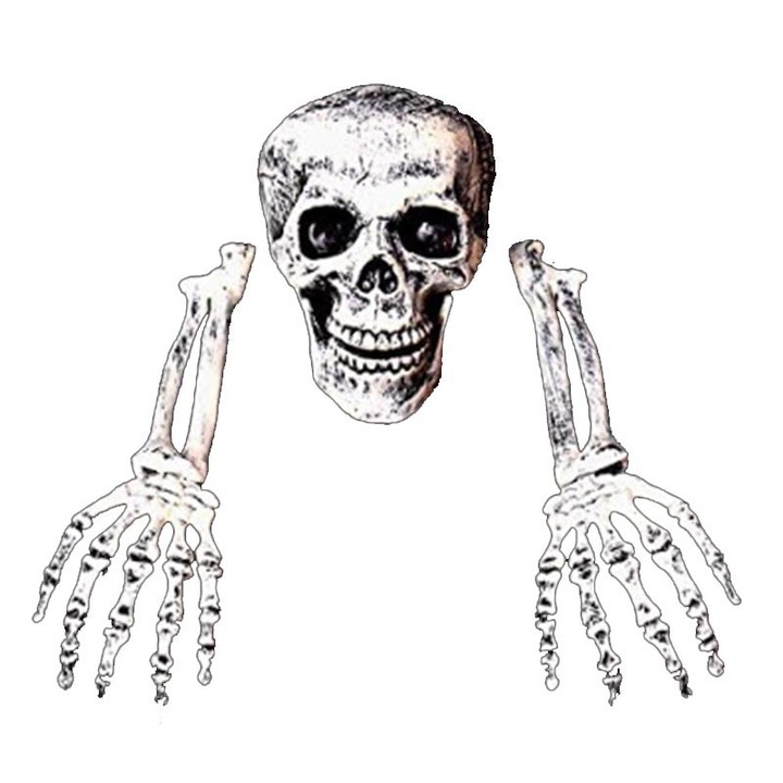 Halloween dekoráció, fehér
