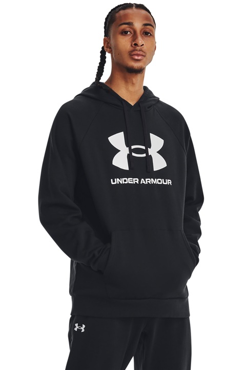 Under Armour, Худи Rival с джоб кенгуру, Черен