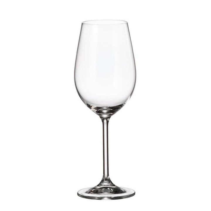 6 db borospohár készlet, Crystalite Bohemia, Kristály, 350ml, Átlátszó