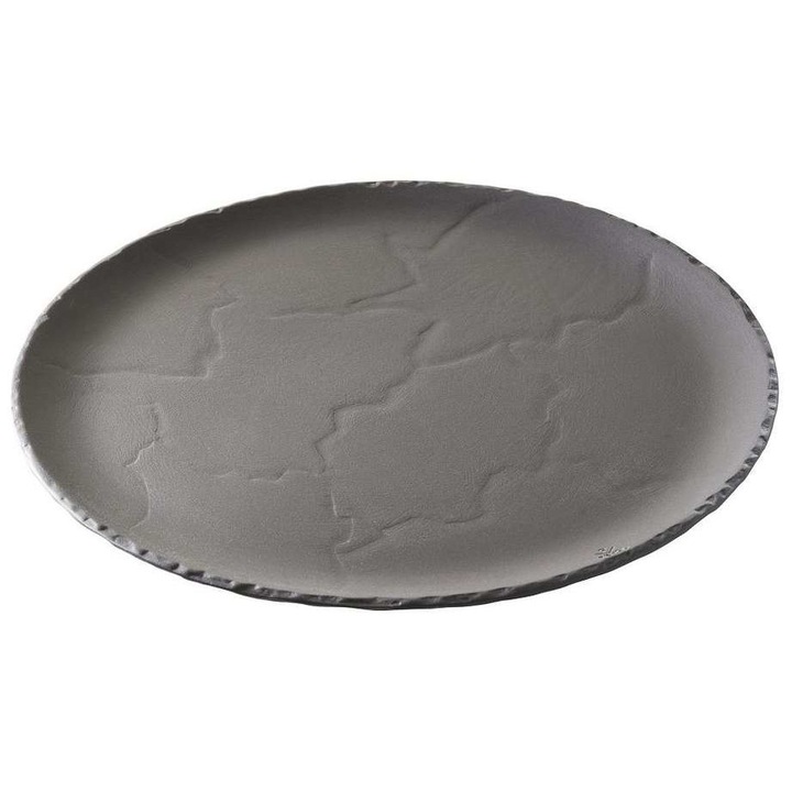 Порцеланова чиния, Плитко сиво, 28,5 см