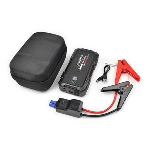 Jump starter portabil multifunctional pentru pornirea bateriei auto 22000mAh, 2000A, redresor motor benzina/diesel 5.0L,12V, Incarcare rapida USB, cu husa si lanterna integrata, negru