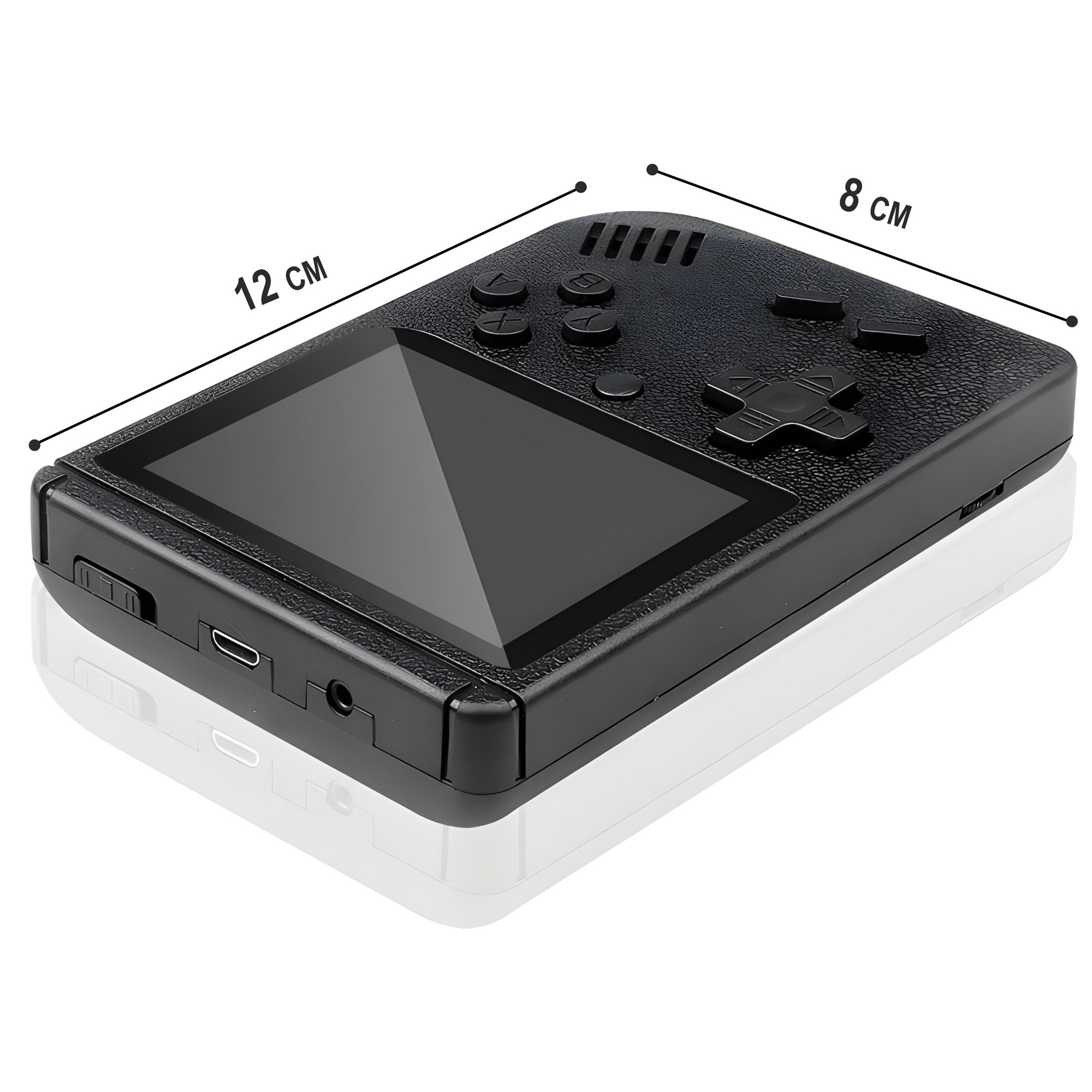 Consola de Jocuri Portabila Retro cu 3" Display si 400 Jocuri Preinstalate, Conectare la TV, 1020mAh, Negru
