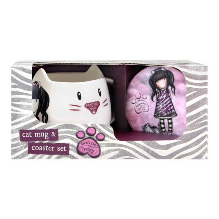 Set cadou Gorjuss, cana+coaster, Ruby Wild