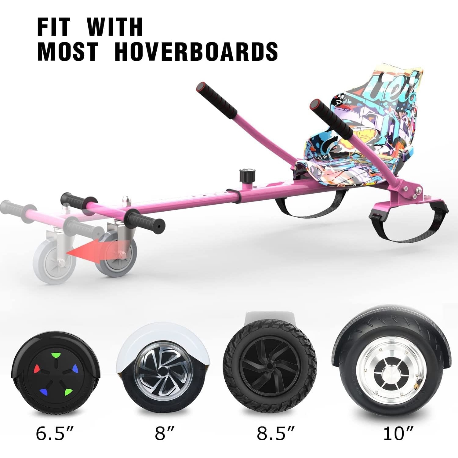 Set Hoverboard si kart pentru copii, Mega Motion, ABS/PC, LED