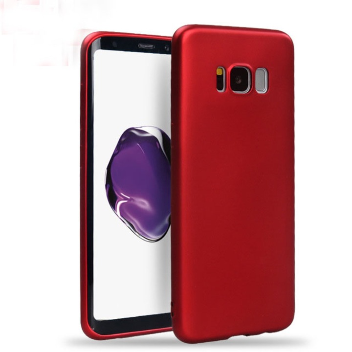 Кейс за Samsung Galaxy S8 Plus червен пластмасов