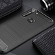 Калъф Supreme Carbon, съвместим с Motorola Moto G8 Power, Прецизна защита, Набразден дизайн, Подсилени ръбове, Защита от пръстови отпечатъци, Черен