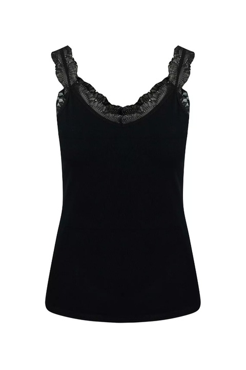 Maiou cu dantela Daria, One Size, Negru