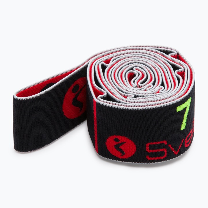 Banda de exercitii, Sveltus, Poliester/Poliamida, Negru
