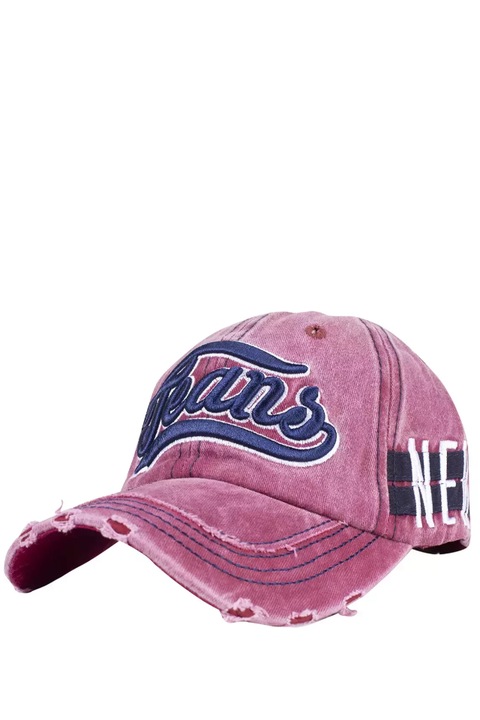 Sapca unisex Agrafka, Teans, Aspect uzat, One Size, Rosu