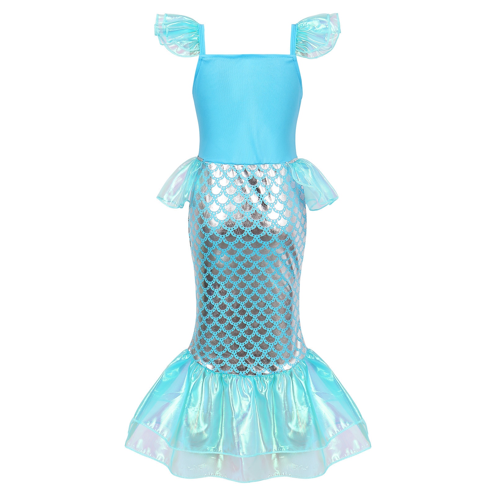 Costum carnaval model sirena, Party Chili®, Printesa Ariel, Organza ...