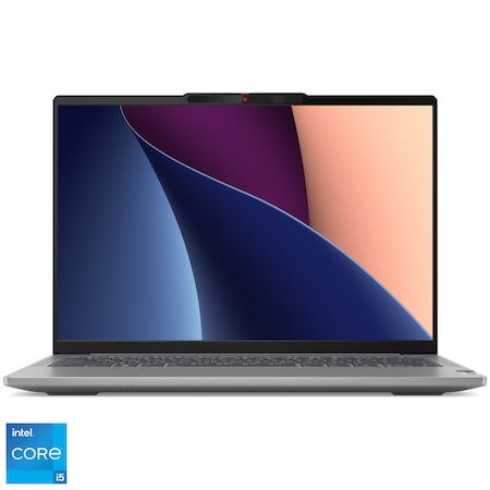 Laptop Lenovo IdeaPad Pro 5 14IRH8 cu procesor Intel® Core™ i5-13500H pana la 4.7 GHz, 14", 2.8K, IPS, 32GB, 1TB SSD, NVIDIA® GeForce RTX™ 3050 6GB GDDR6, No OS, Arctic Grey