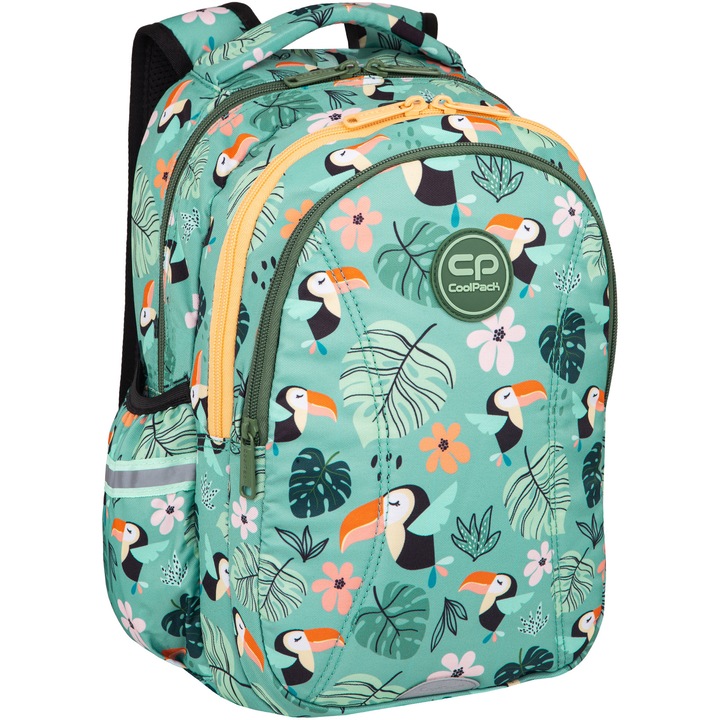 Ученическа раница CoolPack, Joy S, Тoucans, 39,5 см x 34 см x 6 см